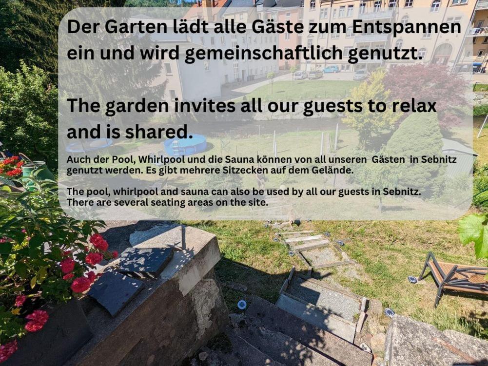 F4 - Urlaubsmagie - Grosse Wohnung Fuer Bis Zu 10 Personen Sebnitz Eksteriør bilde